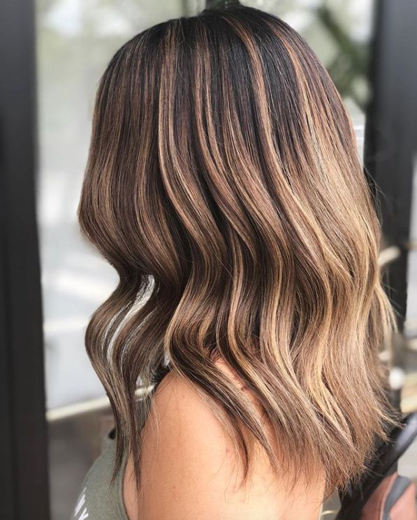 Temporary brunette colour reference